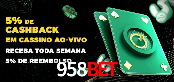 Promoções do cassino ao Vivo 958bet